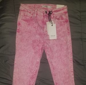 Cello Mid Rise Crop Skinny Jeans